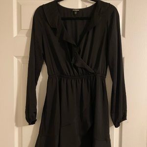 Express black long sleeve dress
